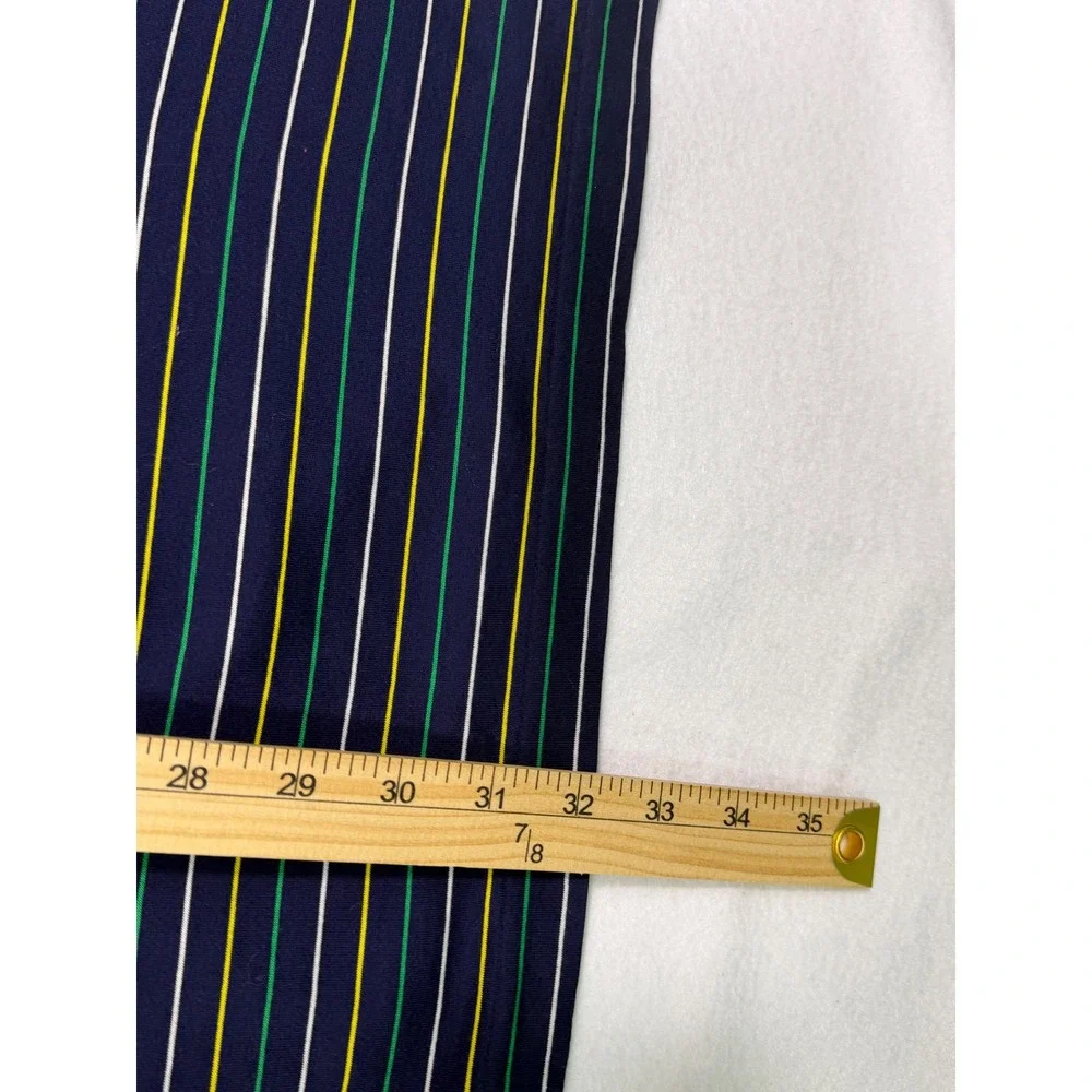Polo Ralph Lauren Polo Shirt Men XXL Navy Blue Striped Cotton Pro Fit Big Pony